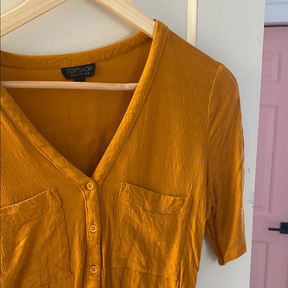 Topshop Women's Orange Top